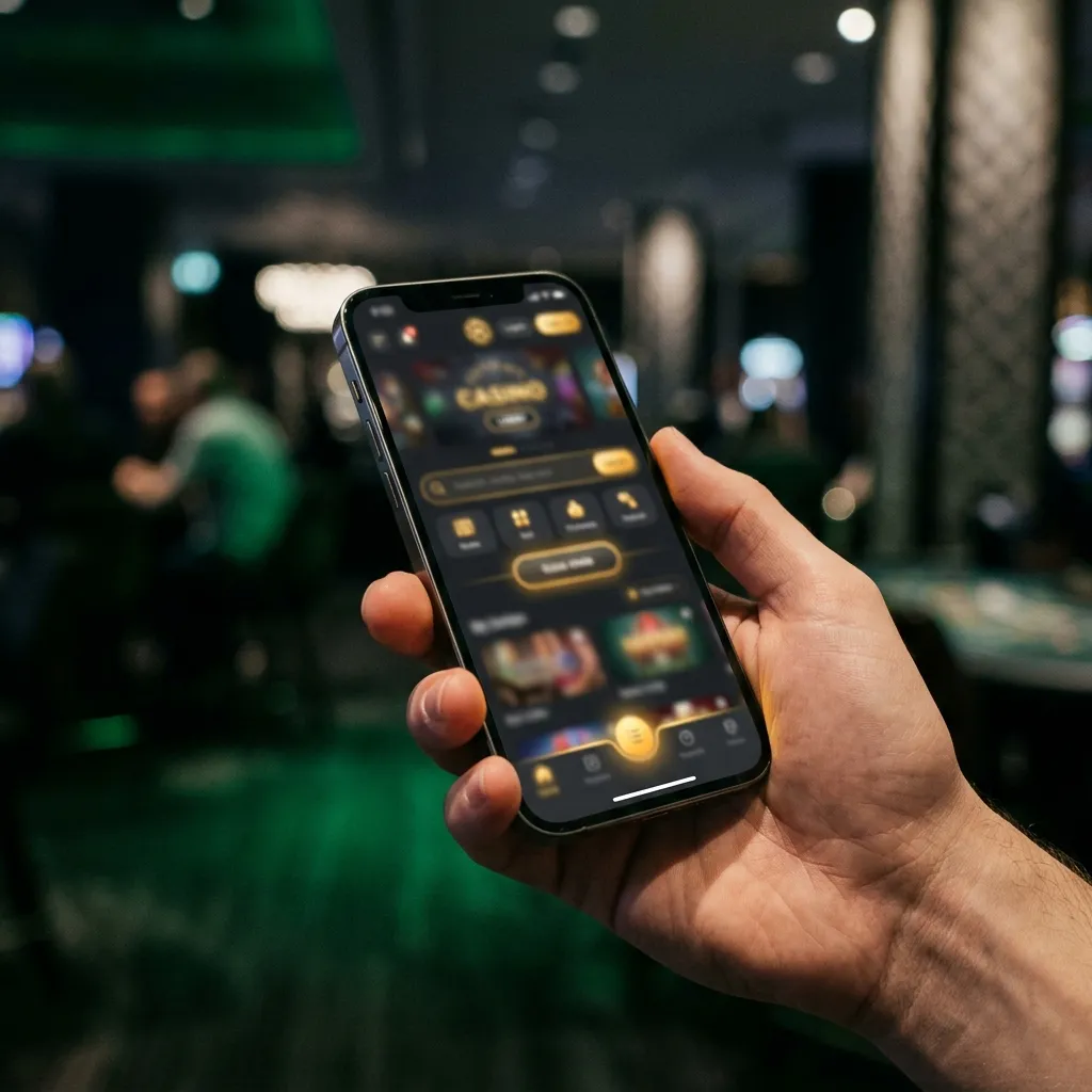 Smartphone casino lobby
